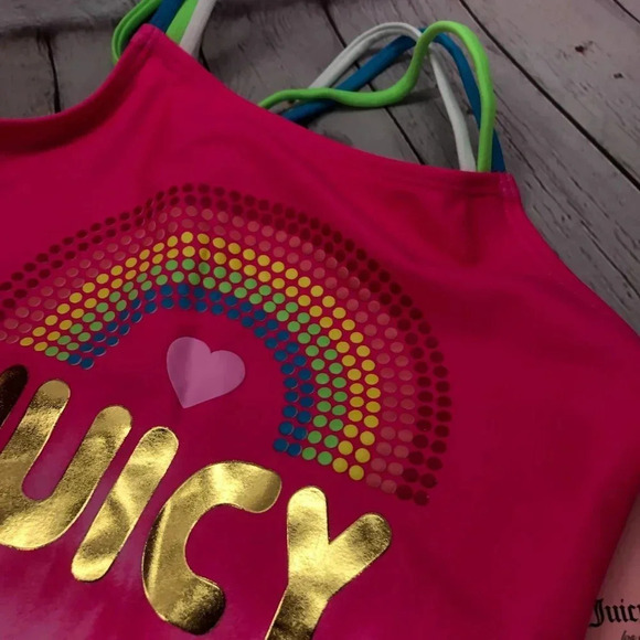 Nwt girls 2 pc Swimsuit juicy couture 2 piece bikini - Picture 4 of 7